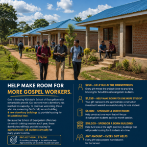 School of Evangelism dormitory rooms